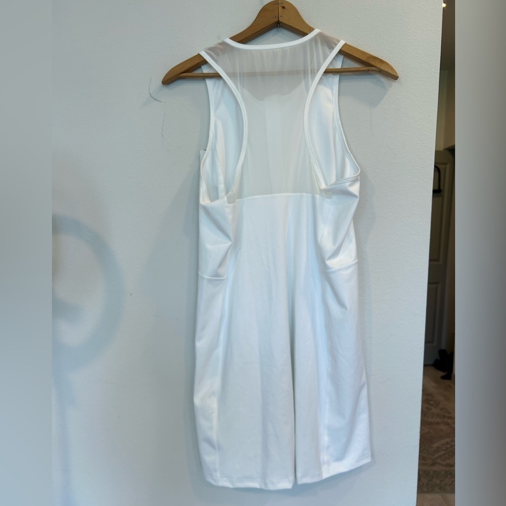 J.Crew White Active Tennis Dress Athletic Mini Sleeveless NWT Large - Picture 5 of 8